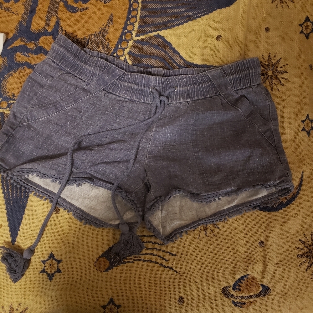 Blue Boho Shorts